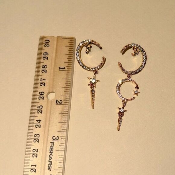 Boho moon earrings N891 - Picture 5 of 6